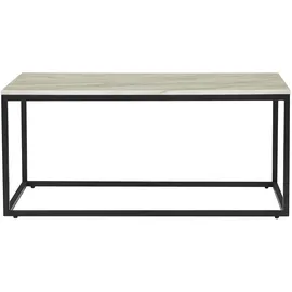Beliani Delano Beige Schwarz Marmor 100 x 45 cm