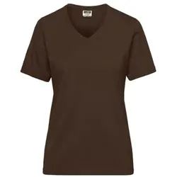 Damen BIO Workwear T-Shirt JN1807, braun, Größe 3XL - braun - 3XL