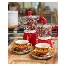 Bialetti Moka Express 3 Tassen Rot