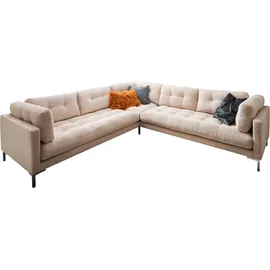 trends by hg »Landau U-Form« in Cord-Stoff mit Metallfuß