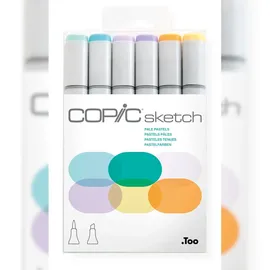 Copic Sketch Set Pale Pastels 6 Stück