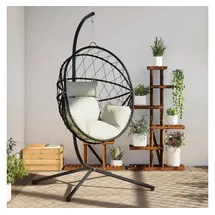vidaXL Hängesessel Ei-Design Beige
