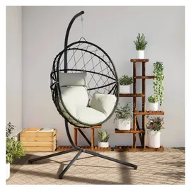 vidaXL Hängesessel Ei-Design Beige
