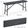 Relaxdays Bierbank 42 x 100 x 25 cm Grau
