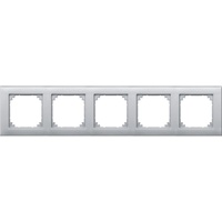 Merten Rahmen 5fach, aluminium