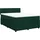 vidaXL Boxspringbett 140 x 200 cm Dunkelgrün