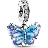 Pandora Blauer Murano-Glas Schmetterling Charm-Anhänger 792698C01