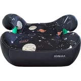 Kindersitz Sitzerhöhung mit ISOFIX I mitwachsend I 15-36 kg, 6-12 Jahre, Gruppe 2/3 I bequeme Armlehnen I ECE 8 ,Farbe:Weltall - Dunkelblau