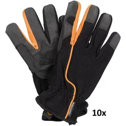 Fiskars 10 Paar Garten Arbeitshandschuhe, Größe 8, 1003478