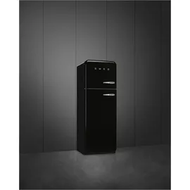 Smeg FAB30LBL6 Retro-Kühl-Gefrierkombination (222 l, 1720 mm hoch, Schwarz)