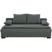 Venda Schlafsofa Dunkelgrau , 207x94x90 cm Stoffauswahl, Liegefunktion, Rücken echt, Kinder- Jugendmöbel, Jugendsofas