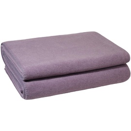 Zoeppritz Soft-Fleece-Decke – Polarfleece-Decke mit Häkelstich – flauschige Kuscheldecke – 160x200 cm – 435 misty rose – von ’zoeppritz since 1828’