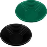 Relaxdays Goldwaschpfanne 2er Set HxD: 8x38 cm
