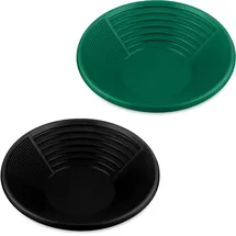 Relaxdays Goldwaschpfanne 2er Set HxD: 8x38 cm