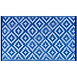 Garten Kunststoffteppich Austin blau 120x180cm