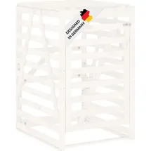 deluke Mülltonnenbox BOUMI 84 x 90 x 128,5 cm weiß