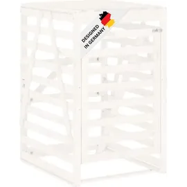 deluke Mülltonnenbox BOUMI 84 x 90 x 128,5 cm weiß