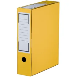 VEPATIM 20x Archiv-Ablagebox 315x76x260mm wiederverschließbar gelb