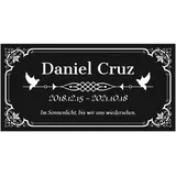 Grabstein mit Gravur Foto Namen Datum Grabstein Granit Mutter/Vater/Ehemann/Ehefrau Erinnerungsgeschenk Grabstein Hund Grabstein Katze (Entwurf 3)