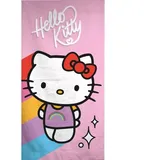 HELLO KITTY Strandtuch 70 x 140 cm rosa