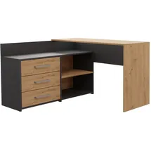 OEM Schreibtisch Dany Anthrazit / Eiche