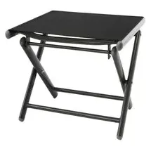 VCM Hocker klappbar Schwarz