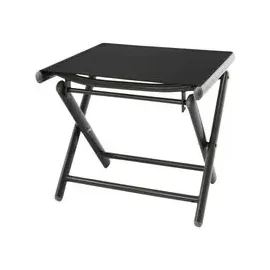 VCM Hocker klappbar Schwarz