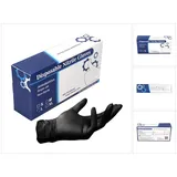 Toolbrothers Nitril Einweg Handschuhe in Spenderbox Schwarz / Black 100 Stück Größe L / Large - nicht Steril