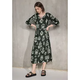 street one studio Midikleid Blumenprint Grün 40