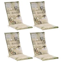 GO-DE Hochlehner Auflage 120 x 50 cm beige 4-tlg.