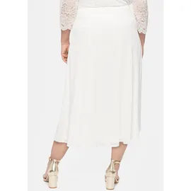 sheego A-Linien-Rock Damen Beige 48