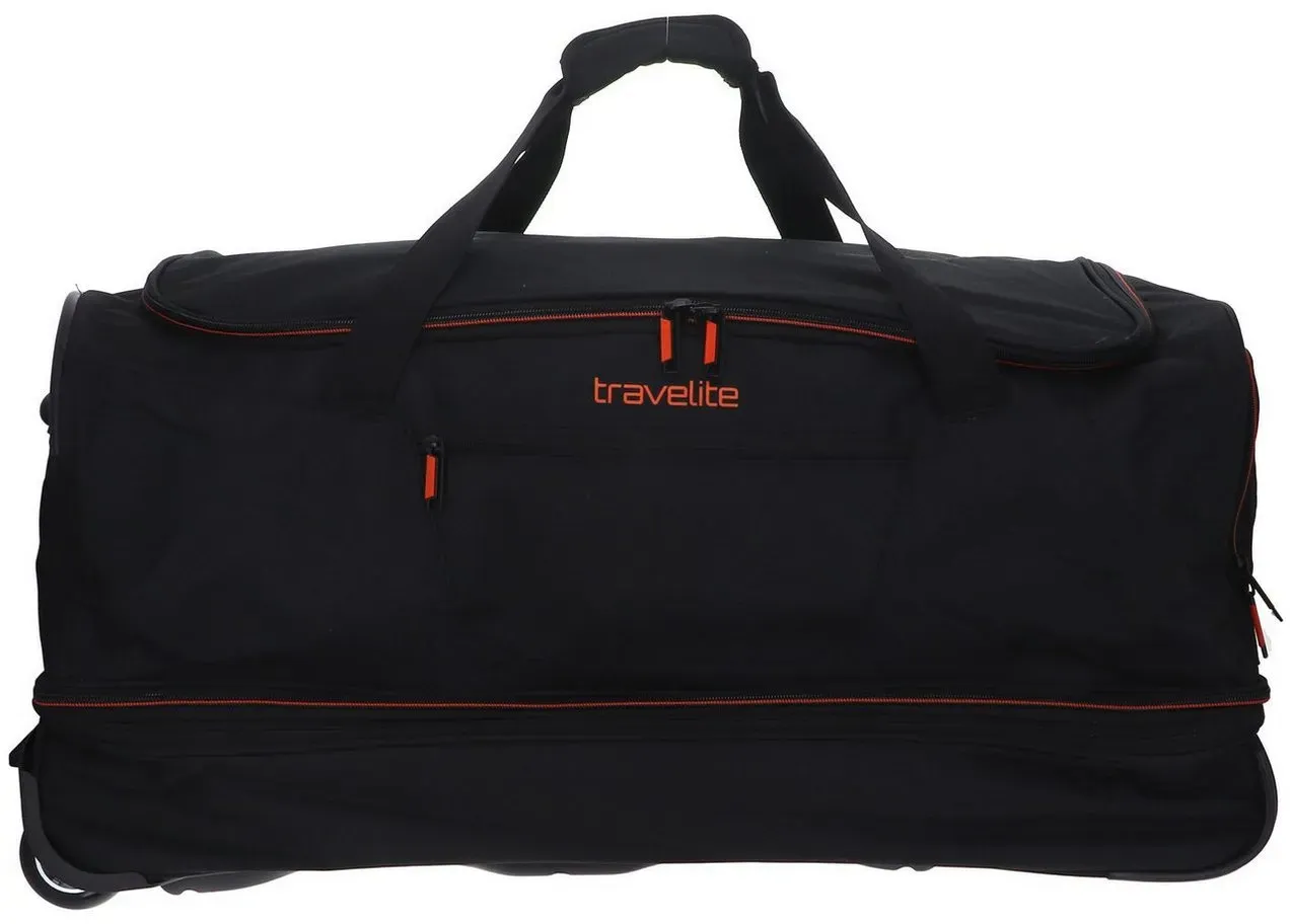 travelite Reisetasche Basics orange|schwarz M - 38 cm x 75 cm x 35 cm