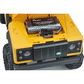 AMEWI RC-Auto D90X12 Landrover Scale Crawler 4WD 1:12 RTR gelb (22565)