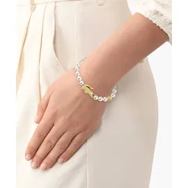 Lacoste Perlenarmband MATCHPOINT Gelbgold/Weiß 2040430 Größe 16 cm