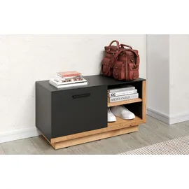 INOSIGN Premont 2 Fächer 100 x 40 x 35 cm grau / grau matt