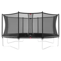 Berg Toys Trampolin Grand Favorit Regular 520 x 345 cm inkl. Sicherheitsnetz Grau