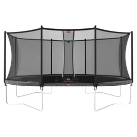 Berg Toys Trampolin Grand Favorit Regular 520 x 345 cm inkl. Sicherheitsnetz Grau