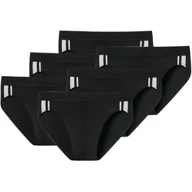 SCHIESSER Slip 6er Pack Schwarz / Weiß L