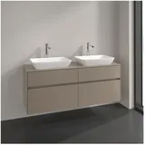 Villeroy & Boch Villeroy und Boch Collaro Waschtischunterschrank C11900VM 140x54,8x50cm, für 2 Waschtische, taupe