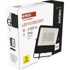 EMOS AVENO ZS2423 LED-Strahler, schwarz, 30W, Neutralweiß (1531242300)