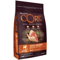 Wellness Core Original, Hundefutter trocken für ausgewachsene Hunde, Pute & Huhn, 10 kg, ohne Zuckerzusatz, getreidefrei, mit hohem Fleischanteil, fördert optimale Energie