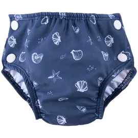Popolini Badewindel Sea Shells ideal für Badeausflug und Babyschwimmen (S ~3-9 kg)
