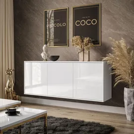 lookway SIDEBOARD SANAYI Hängend Hochglanz Weiß