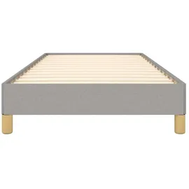 vidaXL Bettgestell 100 x 200 cm Hellgrau