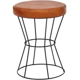 Wohnling Hocker WL6.093 braun Leder, 1 St.