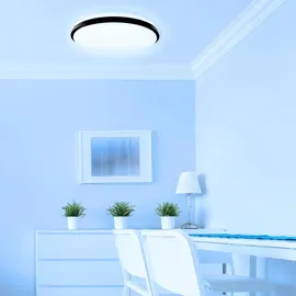 Müller-Licht Taro+ 40 24 W rund schwarz/weiß