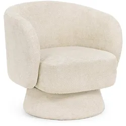 Sessel Julienne aus Stoff, Beige