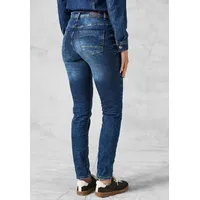 Cecil Slim-fit-Jeans »TORONTO«, im Five-Pocket Style, Gr. 29 - Länge 32, mid blue wash, , 79429521-29 Länge 32