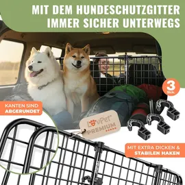 Lovpet LovPet® Hundegitter Auto, Autoschutzgitter Trenngitter Universal, verstellbare Breite, Kofferraum Autogitter Maße 30 x 91-153 cm ... - Schwarz