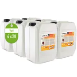 Höfer Chemie Flambiol Bioethanol 96,6% Premium für Ethanolkamin in Kanistern 6 x 20l